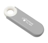 LearnLyrics Organizador de píldoras de viaje, organizador de medicamentos - Caja de medicamentos pequeña,Caja de almacenamiento diaria para píldoras, pequeño organizador de medicamentos sellado con