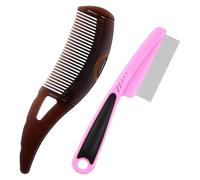 LearnLyrics Peine para el cuero cabelludo para acumulación, peine para del cuero cabelludo | Cepillo para piojos acero acumulación de aceite,Eliminación de piojos con