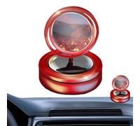 LearnLyrics Perfume solar para automóviles, purificador de coche de energía solar,Decoración de aromaterapia solar de arenas movedizas - Difusor de aceite de aromaterapia solar rotativo, ambientador