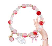 LearnLyrics Pulsera Lily of the Valley, pulseras de flores para mujer | Joyería de boda de pulsera de colorida | Accesorios de mano de Brangle de flores para banquetes de citas, Se référer à la