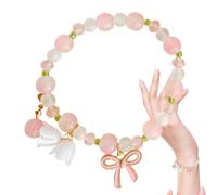 LearnLyrics Pulsera Lily of the Valley, pulseras de flores para mujer | Joyería de boda de pulsera de colorida | Accesorios de mano de Brangle de flores para banquetes de citas, Se référer à la