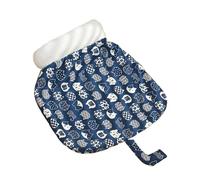 LearnLyrics Saco de dormir para gatos - Saco de dormir calmante de peluche, base autocalentable, saco y colchoneta - para gatitos cachorros animales al aire libre viajes invierno