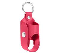 LearnLyrics - Soporte para inhalador, funda de transporte para inhalador, funda para espaciador de inhalador con hebilla de metal | Carcasa ligera y protectora, ideal para uso diario, rosa fuerte, Se