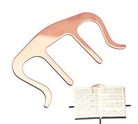 LearnLyrics Soporte para páginas de libros - Soporte de metal para partituras - Clip para estantería de música, clips de viento para hojas de piano, teclado, niños, aulas, escuela, libros de lectura
