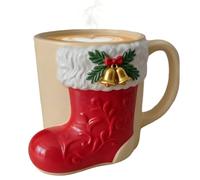 LearnLyrics - Tazas navideñas lindas - Vajilla para beber resina para, tazas de, decoración navideña, café, para beber, té, leche, agua, decoración del hogar, oficina