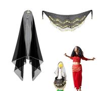 LearnLyrics Trajes de Estatua de Porche, Trajes de Pascua de Gansos porqueros - Ropa de Pato Porche con Bandana de Lentejuelas | Accesorios DUSINGES Animales DE Primavera Animales para GARDIN