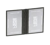 LEAS Caja de Piel para Tarjetero para Tarjetero para Tarjetas de crédito, Piel auténtica, Negro Card-Collection''
