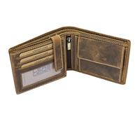 LEAS Cartera para señores Monedero para señoras Vintage Style, Piel auténtica, coñac Vintage-Collection''