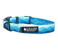 Leashboss - Collar Reflectante para Perro, colección de Patrones, Collar Colorido para Perro con Hilos de Triple reflexión para Perros pequeños, medianos y Grandes (Cuello pequeño de 11.5 a 16