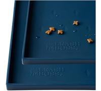 Leashboss - Paquete de 2 tapetes de Comida para Perros para Cuencos de Comida y Agua, tapete Grueso de Silicona Impermeable para alimentación de Mascotas para Suelos, Bordes elevados Extra Altos,