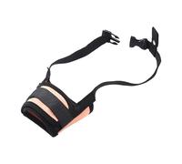 leasote Bozal de perro con cinta de cierre ajustable antimordeduras, malla suave cómoda para exteriores, naranja, XL