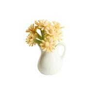 leasote Casa de muñecas decorativa útil para casa de muñecas, casa de muñecas en maceta, bonsái, juguete amarillo