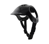 leasote Casco ligero para mascotas, suministros para perros activos, casco para mascotas con agujeros para las orejas, sombrero de seguridad para perros para actividades al aire libre, color negro