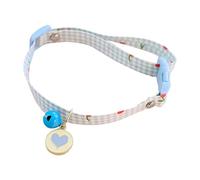 leasote Collar de gato para mascotas, collar de gato con mini campanas, colgante de corazón de amor, collar de seguridad ajustable con mini campana, para niñas pequeñas, medianas, gatos, perros