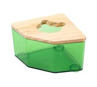 leasote Contenedor de baño de arena para hámster, caja de arena transparente para hámster, bañera para hámster, caja de arena para hámster enano, hámster sirio, jerbo y otros animales pequeños, color