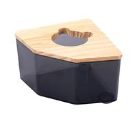 leasote Contenedor de baño de arena para hámster, caja de arena transparente para hámster, bañera para hámster, caja de arena para hámster enano, hámster sirio, jerbo y otros animales pequeños, color