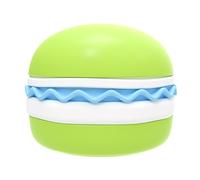 leasote Cuenco elevado para gatos, bonito cuenco de agua para comida de hamburguesa, cuencos elevados de silicona seguros para perros, platos para gatos, divertidos cuencos de alimentación lenta para