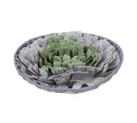 leasote Tapete de alimentación para perros, tapete portátil antideslizante para gatos, perros, plegable, para entrenamiento de olores, suministros para mascotas, gris y verde