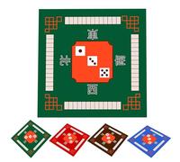leasote Tapete Mahjong para mesa, antideslizante y reducción de ruido, tapete de mesa Mahjong, tapete cuadrado de Mah Jongg, tapete de juego para póquer, fichas de dominó, juegos de mesa, verde