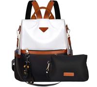 Leathario Mochila Mujer en Nylon con Multibolsillos, Bolso Mochila Multifuncional Casual para Uso Diario como Viaje, Escuela, Compras, Visitas y Universidad