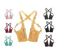 Leather Adjustable Underarm Shoulder Bag for Men & Women, 2026 Upgraded Hidden Underarm Strap Wallet, Anti-Theft Phone Double-Shoulder Pouch for Various Occasions