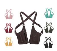 Leather Adjustable Underarm Shoulder Bag for Men & Women, 2026 Upgraded Hidden Underarm Strap Wallet, Anti-Theft Phone Double-Shoulder Pouch for Various Occasions