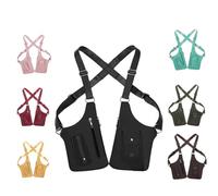 Leather Adjustable Underarm Shoulder Bag for Men & Women, 2026 Upgraded Hidden Underarm Strap Wallet, Anti-Theft Phone Double-Shoulder Pouch for Various Occasions