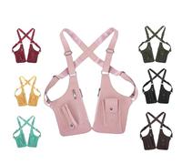 Leather Adjustable Underarm Shoulder Bag for Men & Women, 2026 Upgraded Hidden Underarm Strap Wallet, Anti-Theft Phone Double-Shoulder Pouch for Various Occasions