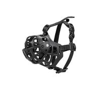 Leather Basket Dog Muzzle for Boxer, English American Bulldog Secure Anti-barking Biting Chewing Adj Zhexin