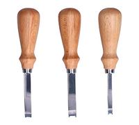 Leather Bevelers Stainless Steel Professional Grade 3 Sizes 4mm 6mm 8mm Curved Design for Leather Crafting DIY Projects and Leather Skiving Christmas Gifts