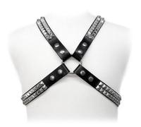 LEATHER BODY Arnés Con Estudio Piramidal - Diseño Elegante Para Comodidad Y Estilo