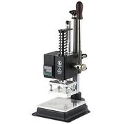 Leather Bronzing Pressure Mark Machine, 10X13Cm Digital Hot Foil Stamping Machine, Manual Tipper Stamper With Take-Up Stand, 110/220 V, For Pvc Leather Pu Paper Logo Embossing, LJJY-KK, a, m