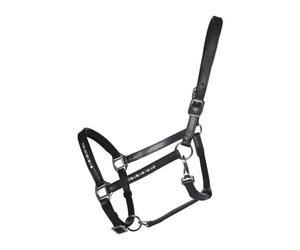 Leather cabezada de cuadras HKM Leather Head Collar Sparkle - Pony