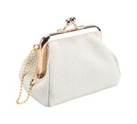 Leather Change Purse, Kiss Lock Wallet, Card Bag with Compact Design, Portable for Cash Cards, Women’s Accessories, Leather Purse for Girls Ladies Students Travelers Collectors Professionals Travel