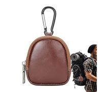Leather Change Purse, Waterproof Change Bag, Small Zipper Card Coin Wallet, Portable Coin Pouch, Leather Drawstring Pouch Bag, Easy To Use, Portable for Men and Women