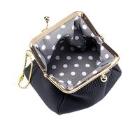 Leather Coin Pouch,Kiss Lock Wallet Portable - Lipstick Holder Bag - Luggage & Travel Gear For Women Girls Ladies Travelers Collectors Professionals Cash Cards Receipts Shopping Traveling