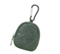 Leather Coin Pouch | Waterproof Zipper Change Bag | Compact Card and Coin Wallet For Men and Women, Portable Change Holder For Everyday Use, Travel, and Organizing, Waterproof Change Bag, Verde,