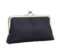 Leather Coin Purse Kiss Lock, Car Coin Holder Pouch, PU Leather Large Capacity Elegant Vintage Credit Card Slot, Coin Purse for Men, Stylish and Practical Coin Wallet for Everyday Use