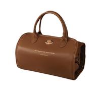 Leather Cosmetic Bag, Retractable 4 In 1 Makeup Organizer, 9.84x4.72x4.72 Inches Waterproof Foldable Makeup Travel Bag with Compartments, Ideal for Women, Girls or Teens