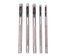 Leather Crafting Essentials - Juego de herramientas perforadoras de acero (3,5 mm, 5 piezas)