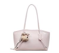 Leather Cross Body Bag Women Shoulder Bag Versatile Tote Handbags Large Capacity Handbag with Pendant for Women Ladies Work Shopping Traveling Dating Party Daily Use