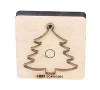 Leather Cutting Die Christmas Tree Alloy Steel and Birch Wood Punch Cutter Craft Mould Tool