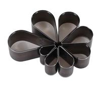 Leather Cutting Dies, 8Pcs Leather Die, Leather Die Cutter Leather Die Cut Shapes Teardrop Alloy Steel One Hole Hollow Cutter Punch Tool