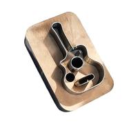 Leather Cutting Dies - Guitar Shaped Accurate Craft Cutter, Keychain Cutting Die Set, Precision Crafting Tool, Christmas Thanksgiving Pendants Function, Keychains Women Men DIY, Steel Die