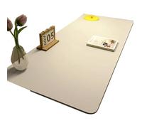Leather Desk Pad, PVC Table Mat for Office & Home, Waterproof Anti-Slip Blotter, Multi-Size Laptop Writing(White,50 * 80cm)