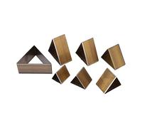 Leather Die Cutter Hollow Punching Mold Triangular DIY Leather Cutting Mold High Speed Steel 7 Sizes for Home DIY Crafts Christmas Gifts