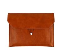 Leather Document Holder File Folder, Envelope Case Office Contract Bag Folder Data Storage for Documents(Brown)337x237mm