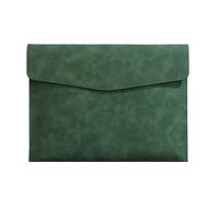 Leather Document Holder File Folder, Envelope Case Portable Pouch A4 Data Organiser for Documents Size : 331x240mm(Green)