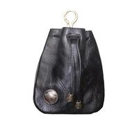 Leather Drawstring Coin Purse, Coin Organizer, 3.54×0.78×4.52 Inches, Change Holder, Small Pouch for Men and Women, Convenient Design for Everyday Use Outdoor