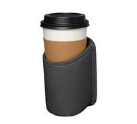 Leather Drink Holder - Vehicle Side Door Bottle Organizer | Universal Cup Holder For Cars,Trucks, Commuting, Road Trips, Family Outings, Coffee, Beer, Soda Cans and Water Bottles